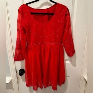 Sarah Ali Khan inspired red sharara